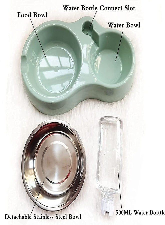 ECAPT Stainless Steel Food And Water Dispenser|Automatic Food Feeder For Pet|Cat Dog Feeding Bowl|Automatic Feeding Pet Supplies,15 cm,H_10 cm,W_10 cm - Image 4